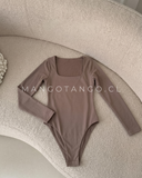 Body Cuello Cuadrado Manga Larga