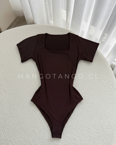 Body con Mangas Cuello Cuadrado