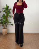 Pantalón Hebilla Asimétrica