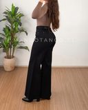 Jeans Wide Leg Negro