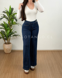 Jeans Botón Lateral