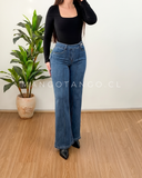 Jeans Botón Lateral