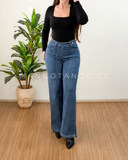 Jeans Botón Lateral