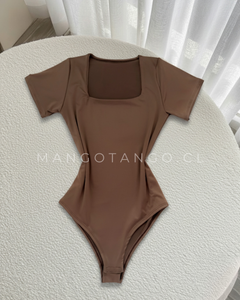 Body con Mangas Cuello Cuadrado