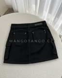 Falda Cargo Negra
