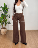Jeans Wide Leg Café