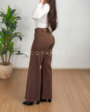 Jeans Wide Leg Café