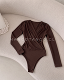 Body Cuello Cruzado Manga Larga