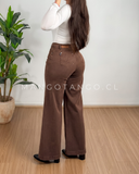 Jeans Wide Leg Café