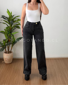 Jeans Botón Lateral