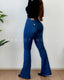 Jeans Flare Azul Línea