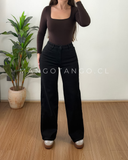 Jeans Victoria Negro Forrado