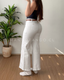 Jeans Wide Leg Blanco