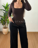 Jeans Victoria Negro Forrado