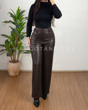 Pantalón Ecocuero Cinturón