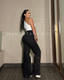 Jeans Victoria Negro Forrado