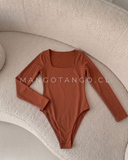 Body Cuello Cuadrado Manga Larga