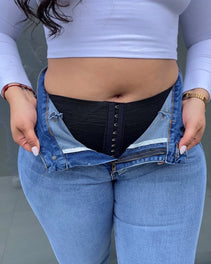 Jeans Flare con Faja