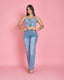Jeans con Brillo Celeste