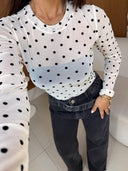 Polera Transparencia Lunares