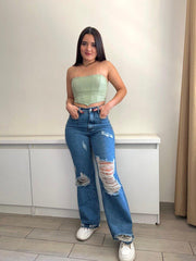 Jeans Wide Leg Destroyer 2